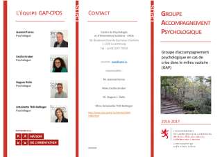 Dépliant GAP 2016-2017