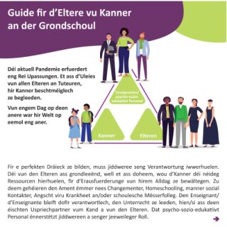 Guide fir d'Eltere vu Kanner an der Grondschoul