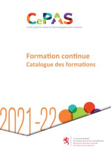 Catalogue des formations 2021-2022