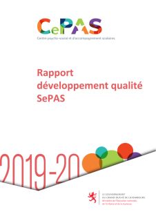 Rapport développement qualité SePAS
